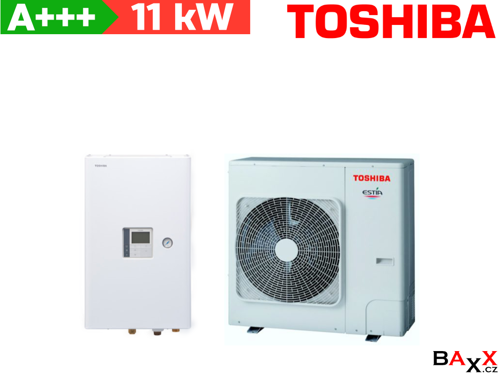 Toshiba Estia R32 HWT-1101HW-E + HWT-1101XWHT6W-E